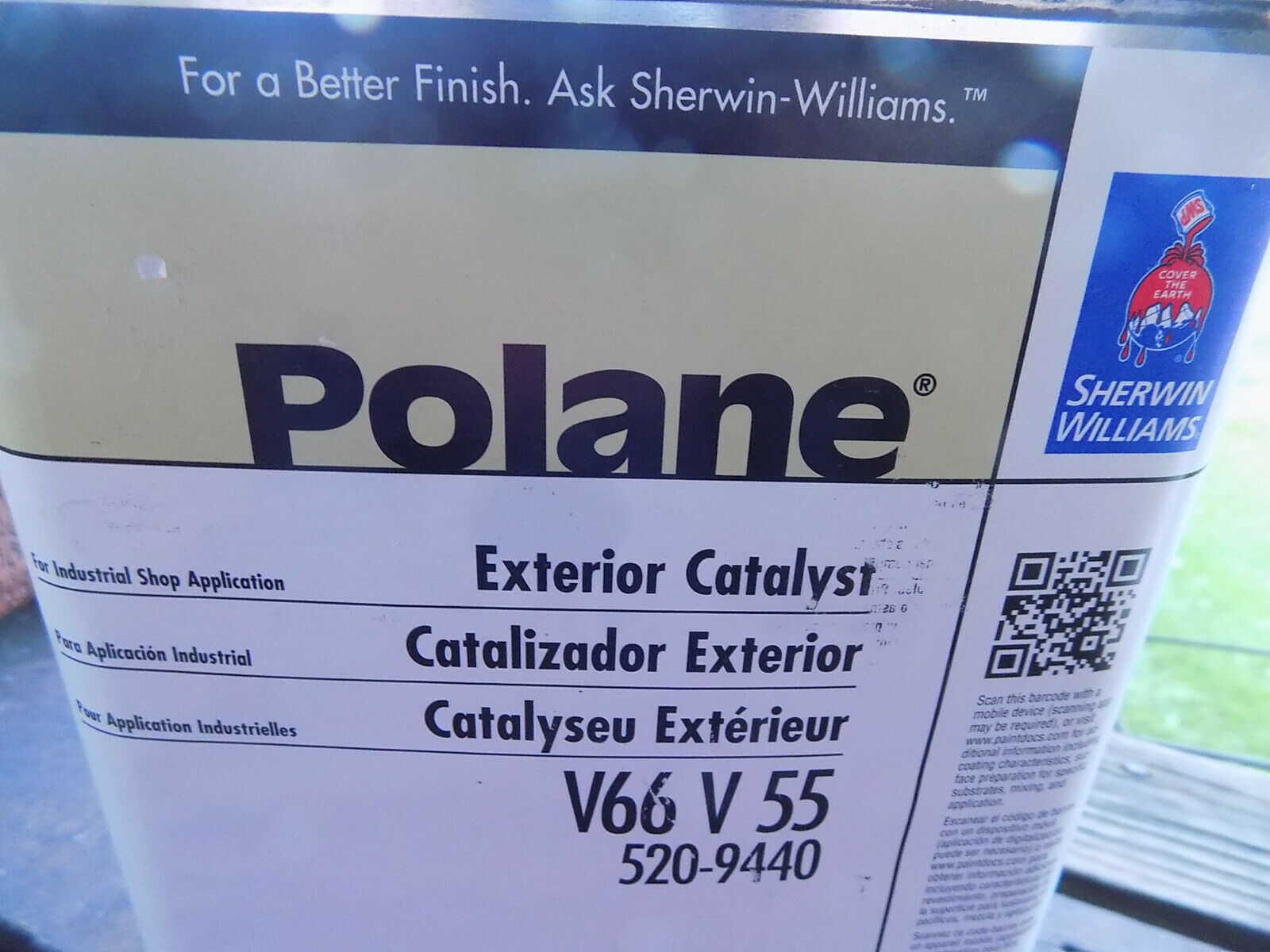 POLANE 1 Gal. Exterior Catalyst V66 V55 Sherwin Williams Paint 520-9440 ...