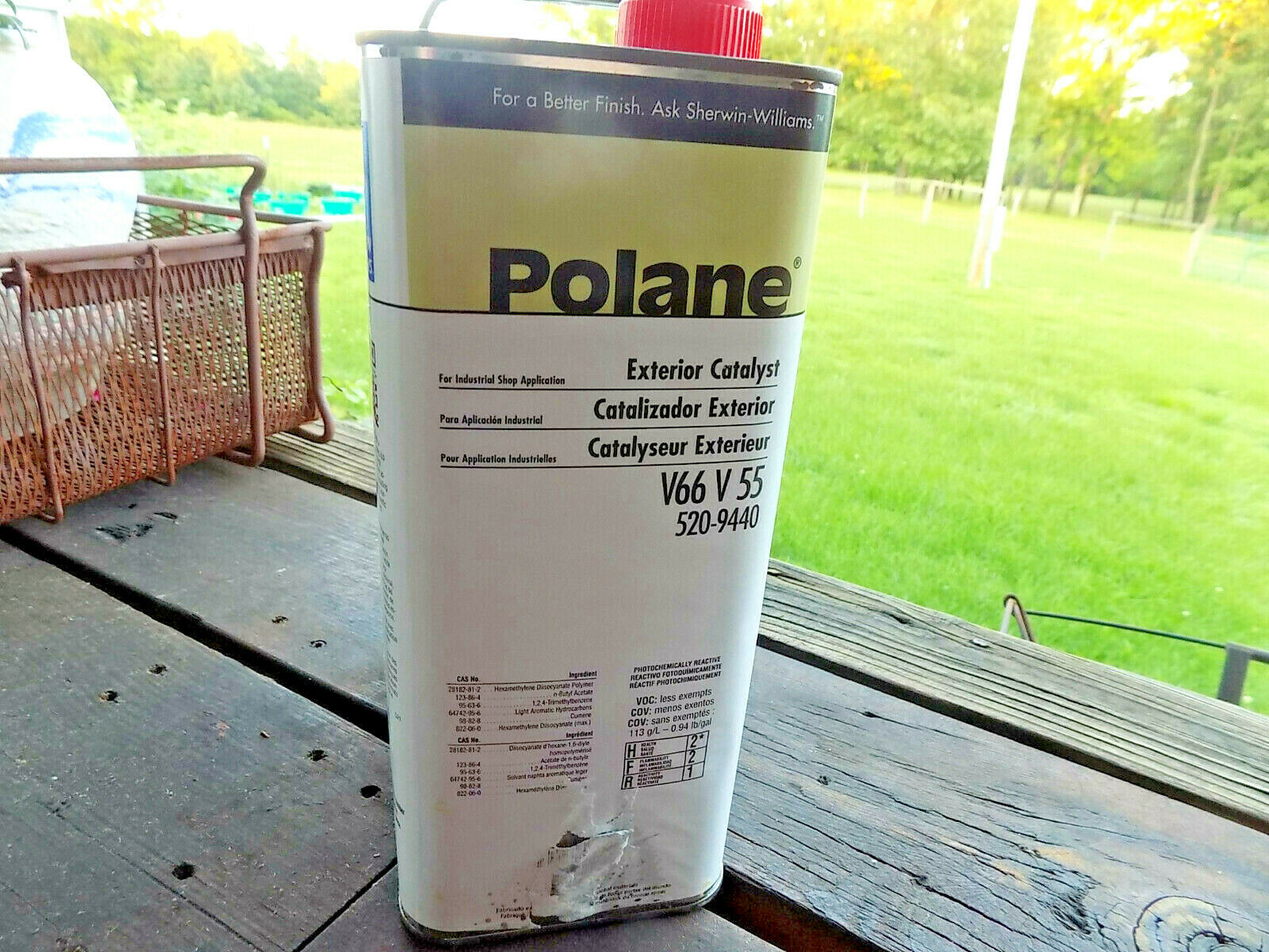 POLANE 1 Gal. Exterior Catalyst V66 V55 Sherwin Williams Paint 520-9440 ...